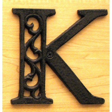 FIXTURESFIRST Cast Iron Alphabet Letter K FI1833949